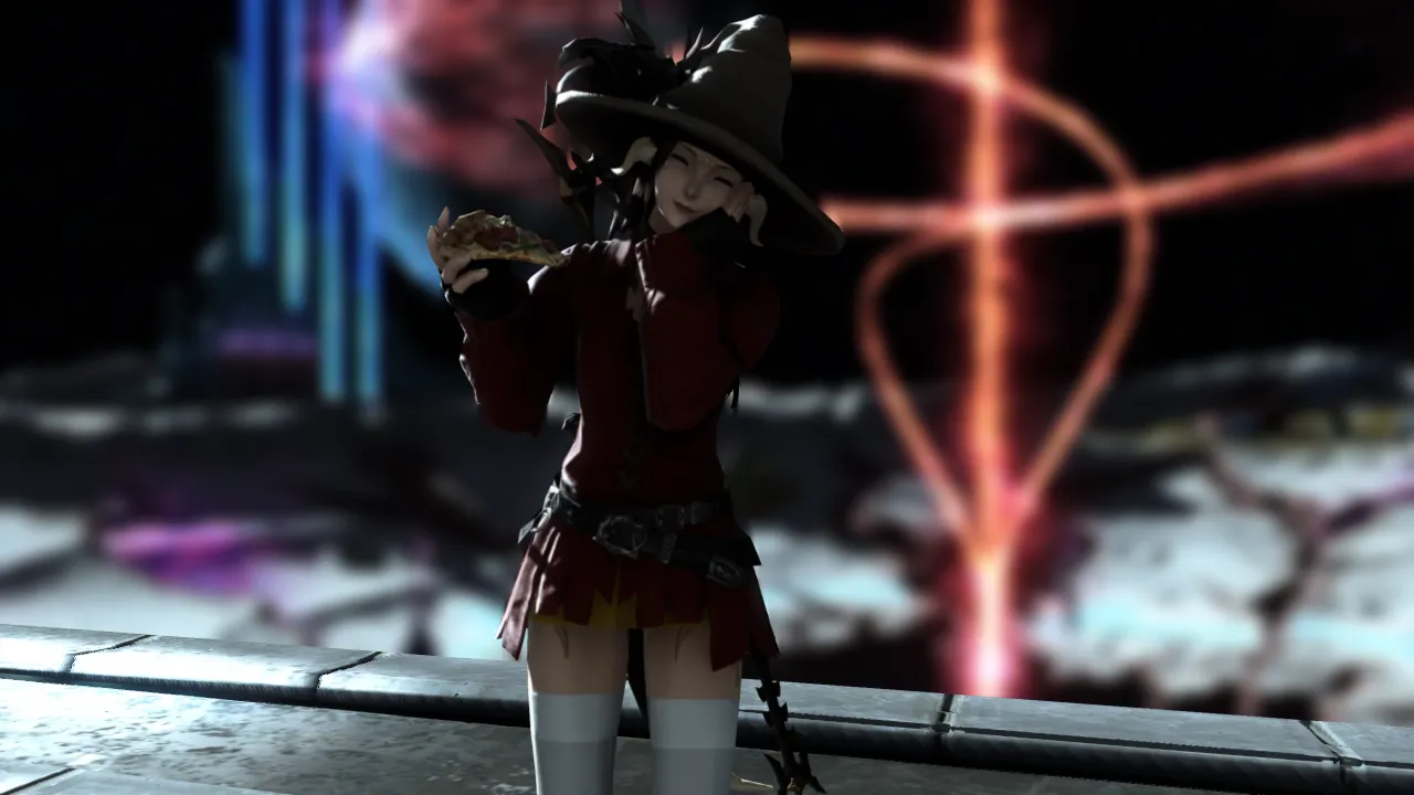 Darker than black, darker than darkness, combine with my intense crimson. Time to wake up, descend to these borders and appear as an intangible distor