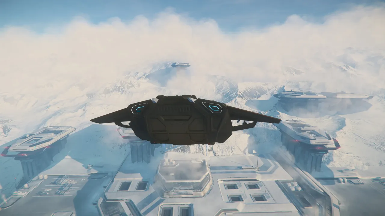 Das war beim Anflug auf den Interstellaren Raumhafen von New Babagge schon verdammt cool als da der Schneesturm aufzog! Vor allem das Gefühl dabei...